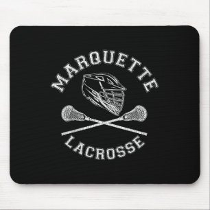 Marquette Lacrosse  Distressed Retro Lax Muismat