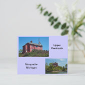 Marquette Lighthouse Briefkaart (Staand voorkant)