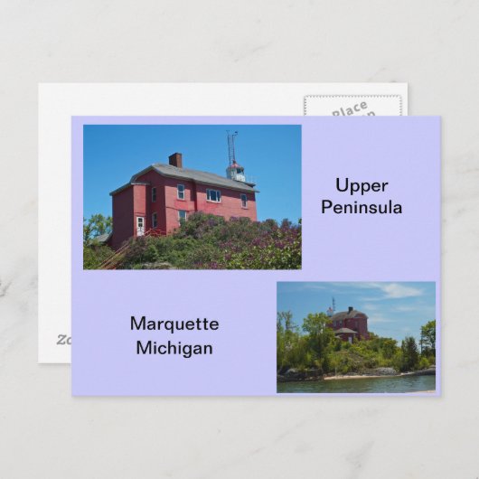 Marquette Lighthouse Briefkaart (Voorkant / Achterkant)
