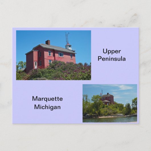Marquette Lighthouse Briefkaart (Voorkant)