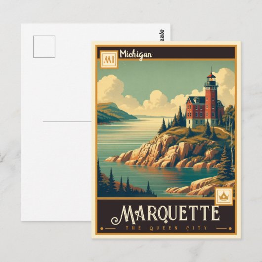 Marquette, Michigan |  Briefkaart (Voorkant / Achterkant)