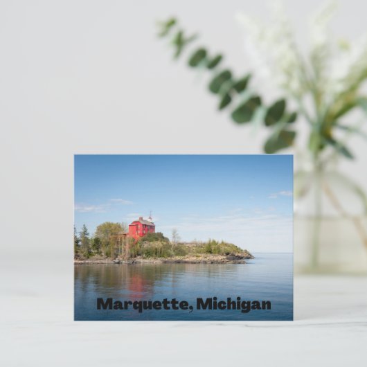 Marquette Michigan Briefkaart (Staand voorkant)