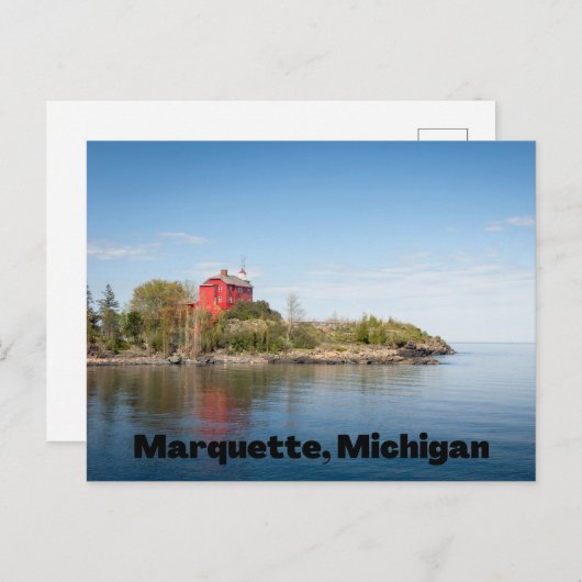Marquette Michigan Briefkaart (Voorkant / Achterkant)