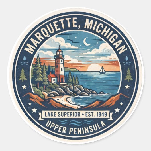 Marquette, Michigan sticker (Voorkant)