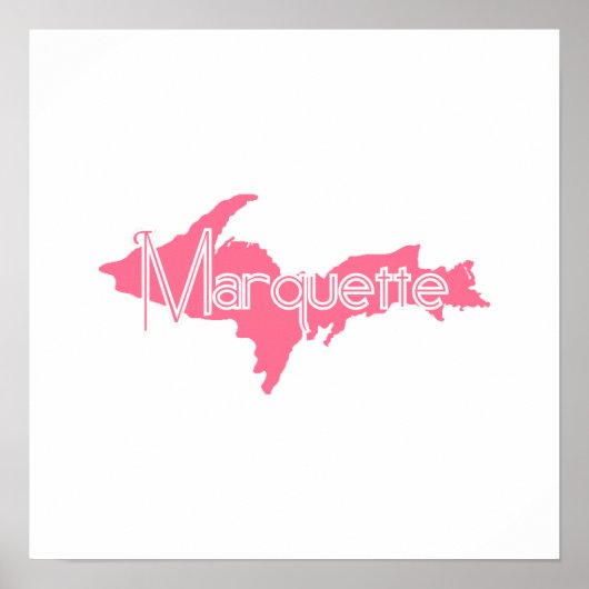 Marquette, Michigan Upper Peninsula Poster (Voorkant)