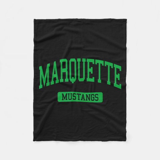Marquette middelbare school hs chesterfield mo var fleece deken (Voorkant)