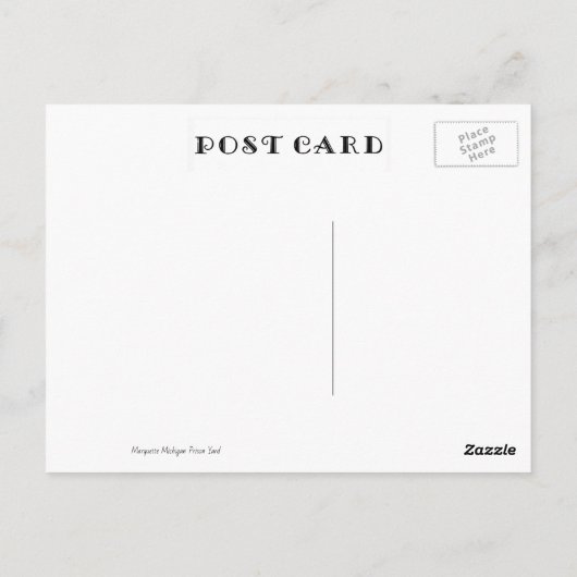 Marquette Prison Michigan Flower Garden Briefkaart (Achterkant)