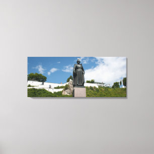 Marquette Statue, Mackinac Island, Michigan Canvas Afdruk