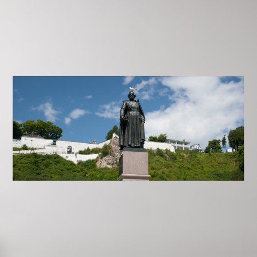 Marquette Statue, Mackinac Island, Michigan Poster (Voorkant)