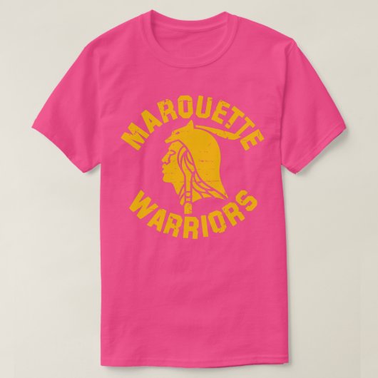 Marquette Warriors Gouden Thirt T-shirt (Design voorkant)