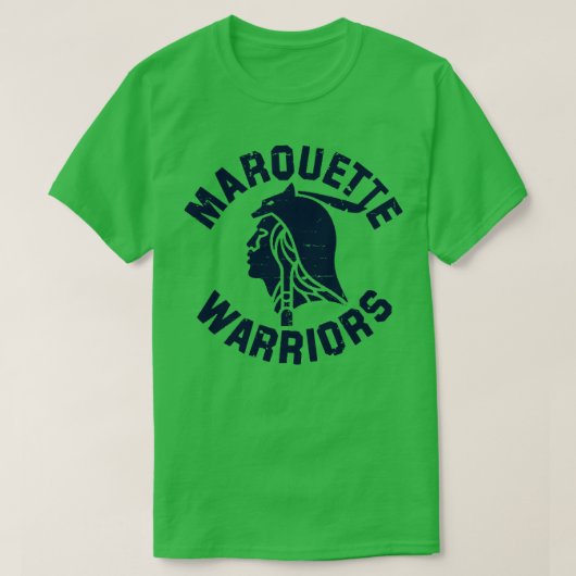Marquette Warriors Navy Telefoon Case T-shirt (Design voorkant)