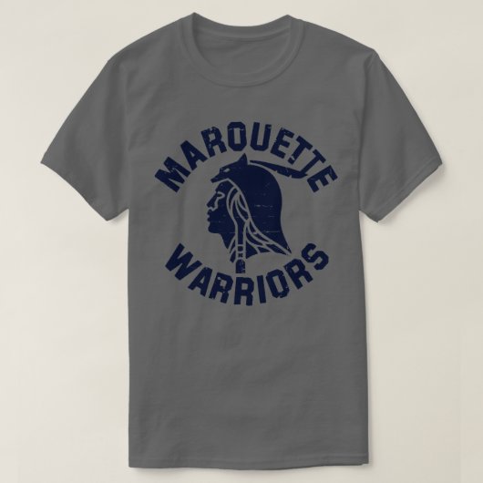 Marquette Warriors Navy TShirt (Design voorkant)