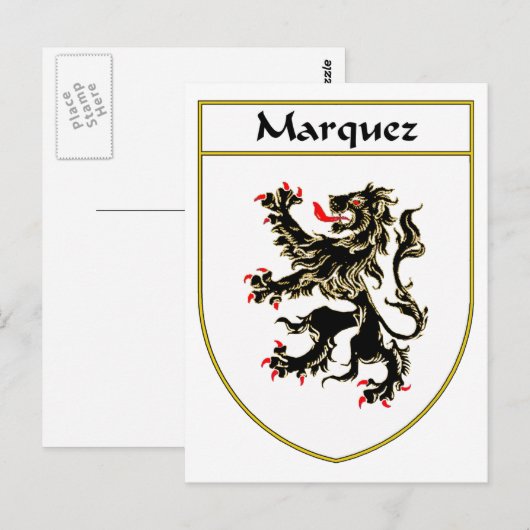 Marquez-wapenstilstand Briefkaart (Voorkant / Achterkant)
