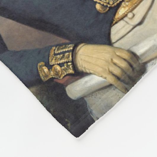 Marquis de Lafayette Blanket Fleece Deken (Hoek)