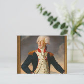 Marquis De Lafayette Portret Briefkaart (Staand voorkant)