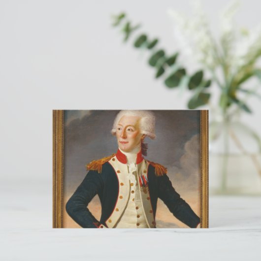 Marquis De Lafayette Portret Briefkaart (Staand voorkant)