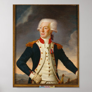 Marquis De Lafayette Portret Poster