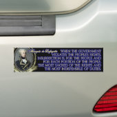 Marquis de Lafayette Quote on Insurrection Bumpersticker (Op auto)