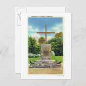 Marquis de Montrustig Monument Scene Briefkaart (Voorkant / Achterkant)