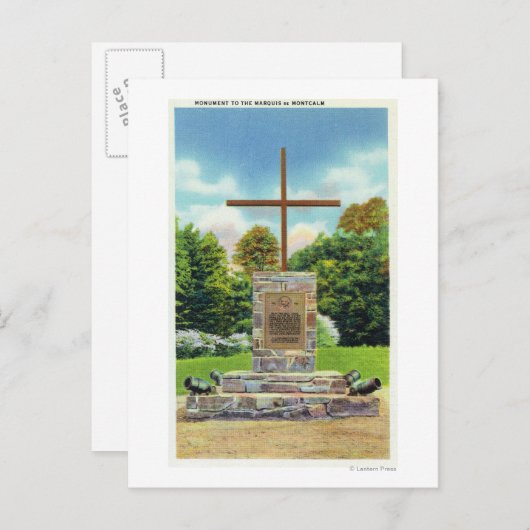 Marquis de Montrustig Monument Scene Briefkaart (Voorkant / Achterkant)