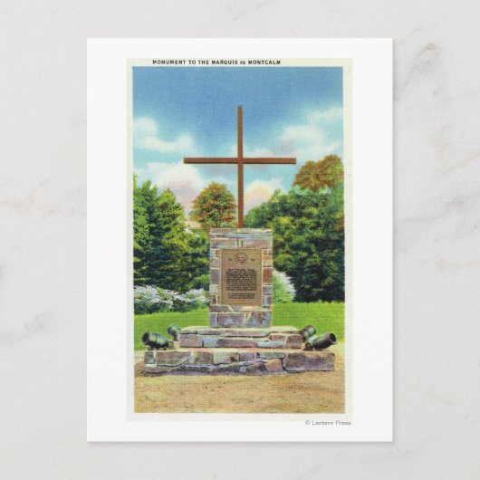 Marquis de Montrustig Monument Scene Briefkaart (Voorkant)
