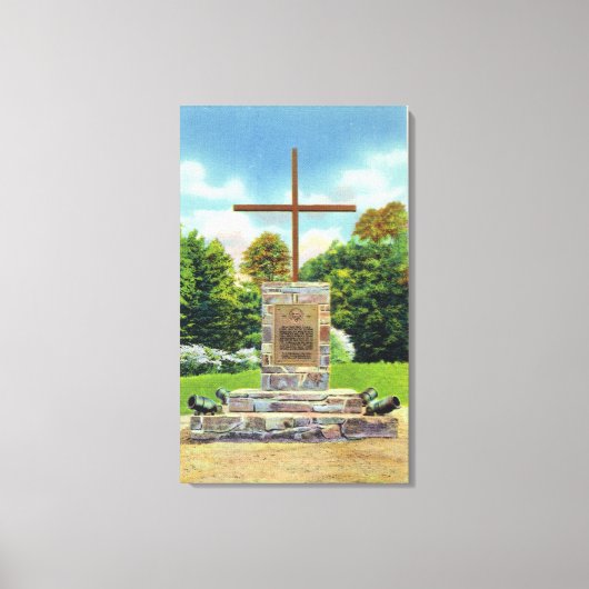 Marquis de Montrustig Monument Scene Canvas Afdruk (Voorkant)