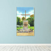 Marquis de Montrustig Monument Scene Canvas Afdruk (Insitu (Houten vloer))