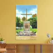 Marquis de Montrustig Monument Scene Canvas Afdruk (Insitu (Woonkamer))