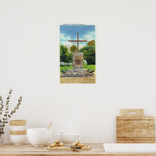 Marquis de Montrustig Monument Scene Poster (Keuken)