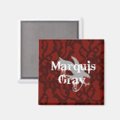 Marquis Gray Magnet (Voorkant / Achterkant)
