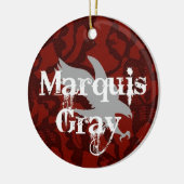 Marquis Gray Xmas Ornament (Links)