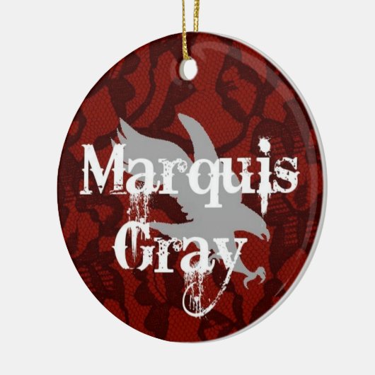 Marquis Gray Xmas Ornament (Links)