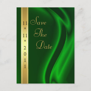 Marquis Green Silk Gold redt het Briefkaart Date