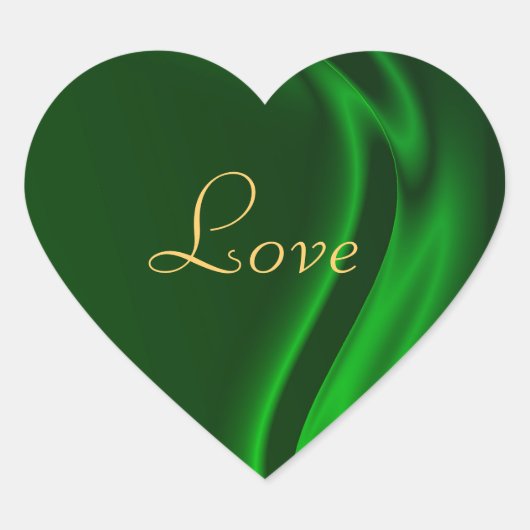 Marquis Groene Hart Liefde Sticker (Voorkant)