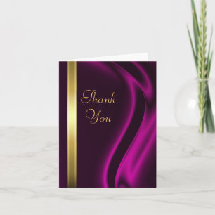 Marquis roze Silk Gold Dank je Notecard Bedankkaart
