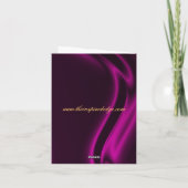 Marquis Roze Zijde Goud Bedankt Notitiekaart (Achterkant)