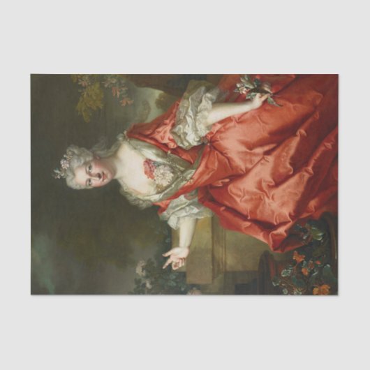 Marquise de Fortia door Nicolas de Largiliere Tissuepapier (Voorkant)