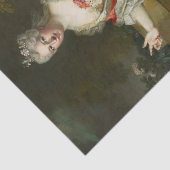 Marquise de Fortia door Nicolas de Largiliere Tissuepapier (Detail)