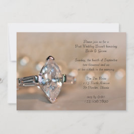 Marquise Diamanten Ring Post Huwelijks Brunch Kaart
