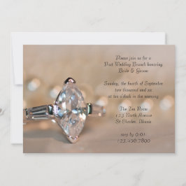 Marquise Diamanten Ring Post Huwelijks Brunch Kaart