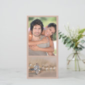 Marquise Diamanten Verlovingsring Trouw Dank Je Bedankkaart (Staand voorkant)