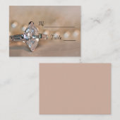 Marquise Diamond Ring Wedding Place Card Plaatskaartje (Voorkant / Achterkant)