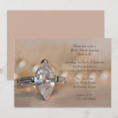 Marquise Diamond Verloving Ring Vrijgezellenfeest Kaart (Voorkant / Achterkant)