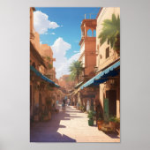 marrakech ai schilderij kunst aan de muur poster (Voorkant)