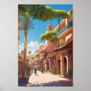 marrakech ai schilderij kunst aan de muur poster