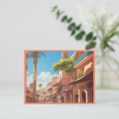 marrakech ai schilderkunst kunst briefkaart (Staand voorkant)