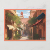 marrakech ai schilderkunst kunst briefkaart (Achterkant)