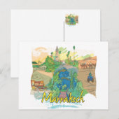 Marrakech Briefkaart (Voorkant / Achterkant)