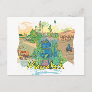 Marrakech Briefkaart