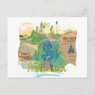 Marrakech Briefkaart